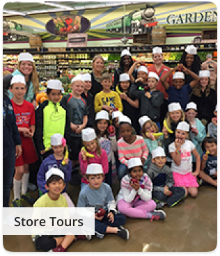 Students on a store tour – promoting healthy eating and fun learning